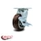 Service Caster 5 Inch Polyurethane Swivel Caster with Roller Bearing and Brake SCC-30CS520-PPUR-TLB - alternate 3